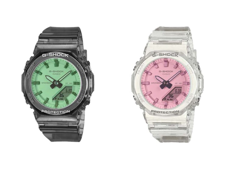 Los relojes Casio G-Shock GMA-P2100SR-1A y GMA-P2100SR-7A