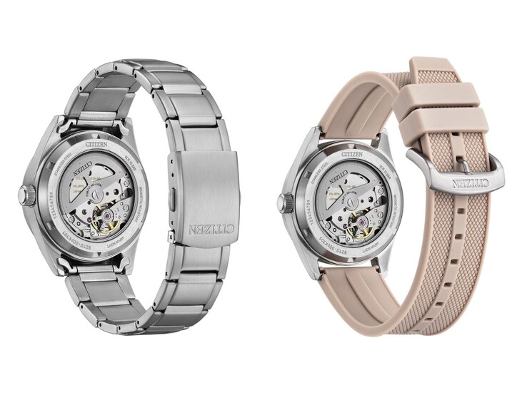 Los relojes Citizen NJ022 tienen correas de metal o de uretano. (Fuente de la imagen: Citizen, editado)