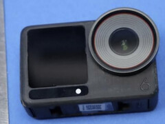Un prototipo del DJI Osmo Action 6 de frente. (Fuente de la imagen: FCC)