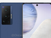 El Vivo X70 Pro tiene una pantalla de 6,5 pulgadas y cámaras de la marca Zeiss. (Fuente de la imagen: OnLeaks y 91Mobiles)
