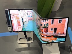 Pantalla OLED flexible de BOE. (Foto: Andreas Sebayang/Notebookcheck.com)