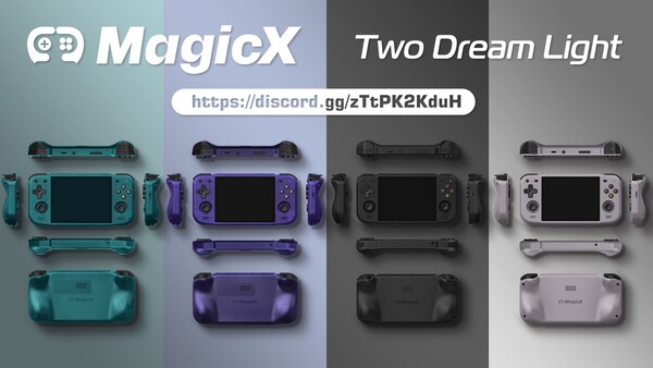 La MagicX Two Dream Light tiene botones negros para las cuatro variantes de color.