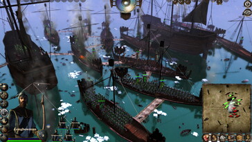 Una imagen en la que se ven barcos en Medieval Kingdom Wars.