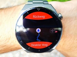 En el entrenamiento, el smartwatch de Huawei ofrece navegación de ida y vuelta