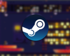 La versión completa de Random Access Mayhem viene con más de 20 niveles nuevos. En la imagen, una captura de pantalla del juego con el logotipo de Steam en la parte superior. (Fuente de la imagen: Steam - Editado)