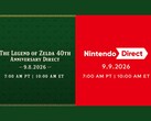 El 40.º aniversario de «The Legend of Zelda» y las fechas de los anuncios de Nintendo Direct, una al lado de la otra