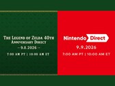 El 40.º aniversario de «The Legend of Zelda» y las fechas de los anuncios de Nintendo Direct, una al lado de la otra