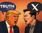Trump y Musk se están difamando mutuamente en sus plataformas de redes sociales. (Fuente de la imagen: AI generated)