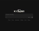 Pantalla de inicio de la interfaz web de Kimi con campo de entrada y el logotipo de K3