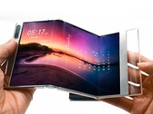 La tecnología AMOLED flexible triflexible de Samsung Display. (Imagen: Samsung)