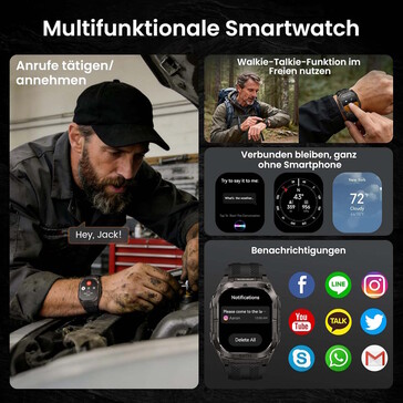 El smartwatch tiene una cantidad decente de funciones, pero se echan en falta mapas (Fuente de la imagen: Kospet)