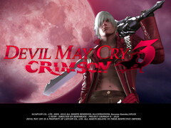 La nueva pantalla de título de Devil May Cry 3 Crimson añadida con la actualización 0.5.