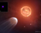 Una imagen conceptual del planeta TOI 1227 b y su estrella (Fuente de la imagen: NASA, CXC, SAO y M. Weiss; recortada)