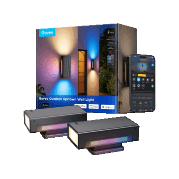 El pack de dos luces de pared Govee Outdoor UpDown (Fuente de la imagen: Govee)