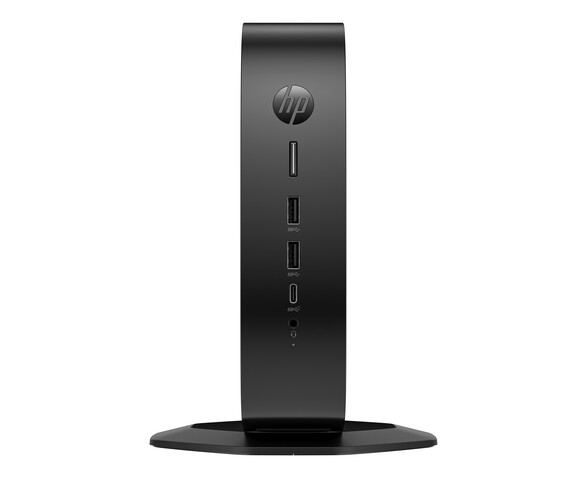 Frontal del cliente ligero HP Elite t755 (imagen vía HP)
