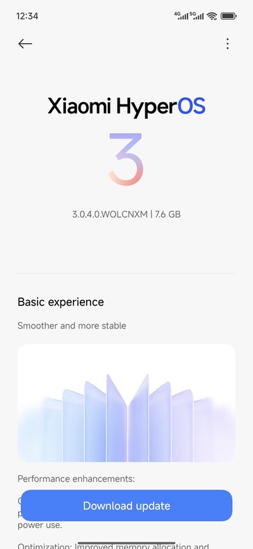 Actualización estable de HyperOS 3 para el Redmi Turbo 4 Pro. (Fuente de la imagen: usuario de Reddit u/h3lione)