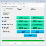 Lexar Play Pro: Valores IOPS