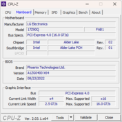 CPU-Z: Placa base