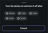 La nueva función de temporizador puntual de la aplicación Shelly Smart Control. (Fuente de la imagen: Shelly app)