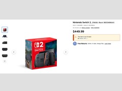Listado de Nintendo Switch 2 en el sitio web de Staples. (Fuente de la imagen: Staples)