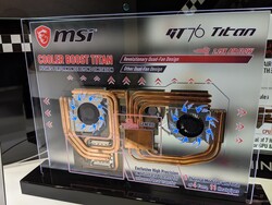 El dispersor de calor del MSI GT76 tiene más superficie de aletas y ventiladores adicionales