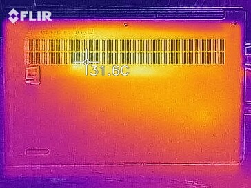 Generación de calor en la parte inferior (en reposo)