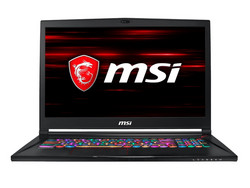 MSI GS73 8RF Stealth, unidad de prueba proporcionada por Cyberport.