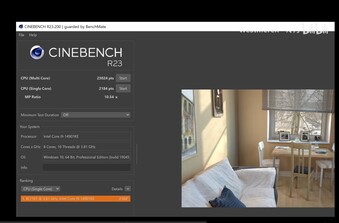 El modelo 14901KE se ha sometido a pruebas de rendimiento con Cinebench R23