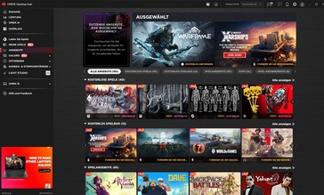 La tienda de juegos dentro del centro de control
