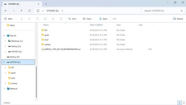 Partición 1 para la herramienta - sólo unos 30 MB