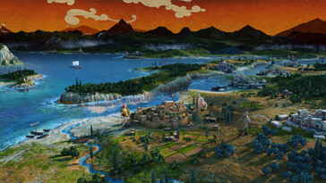 Una imagen en la que se muestran varias ciudades de «A Total War Saga: Troy».