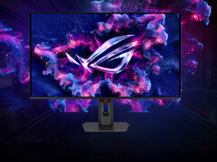 El XG32UCDS sirve como alternativa más barata a las opciones comparables ROG Swift OLED de Asus. (Fuente de la imagen: Asus)