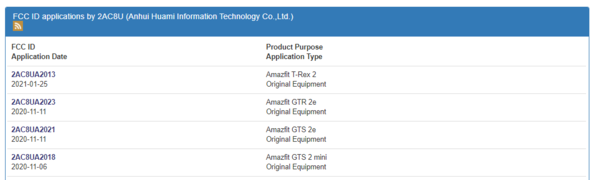 Amazfit se refiere al A2013 como el T-Rex 2 en la solicitud. (Fuente de la imagen: FCC)