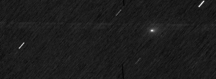 Una imagen del cometa 3I/ATLAS desde Marte. (Fuente de la imagen: ESA)