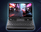 GPD presenta unos excelentes resultados en las pruebas de rendimiento del Win Max 3 para videojuegos. En la imagen: vista frontal de la consola portátil para videojuegos.