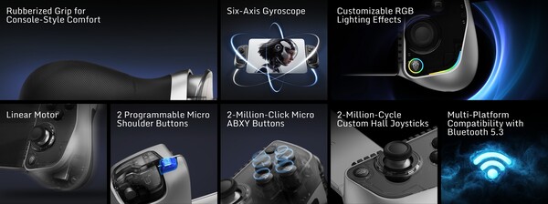 Características principales del RedMagic Shadow Blade Gamepad 3. (Fuente de la imagen: RedMagic)