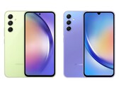 El Galaxy A54 y el Galaxy A34 formarán una colorida pareja cuando lleguen el mes que viene. (Fuente de la imagen: WinFuture)