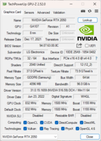 GPU-Z: Gráficos Nvidia