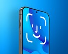 concepto de iPhone con Face ID bajo la pantalla. (Fuente de la imagen: MacRumors) 