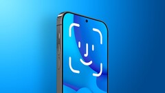 concepto de iPhone con Face ID bajo la pantalla. (Fuente de la imagen: MacRumors) 