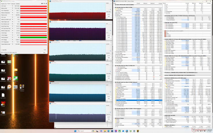 Tensión de Cyberpunk 2077 (modo Rendimiento con Cooler Boost activado)