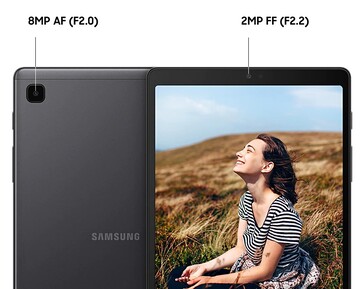 Fotos de prensa de Samsung para su nueva tableta económica. (Fuente: Samsung)