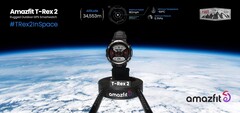 El T-Rex 2 hace un &quot;viaje espacial&quot;. (Fuente: Amazfit)