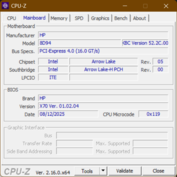 Placa base CPU-Z