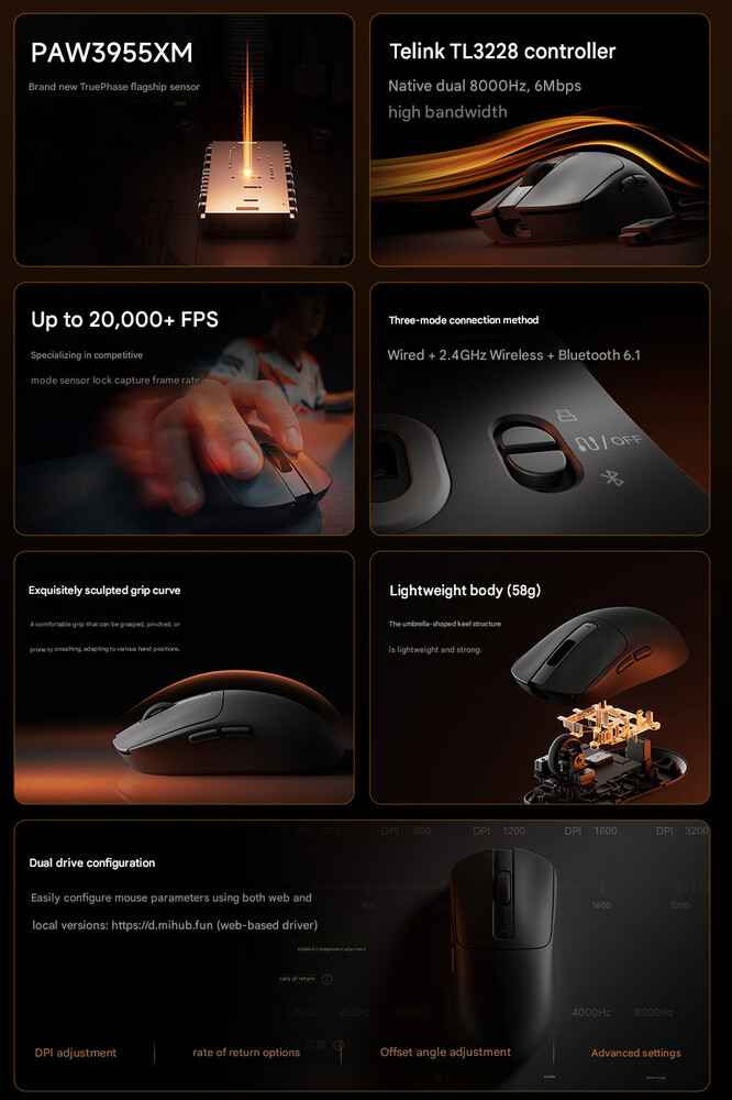 Características principales del Xiaomi Gaming Mouse 2 (traducción automática)