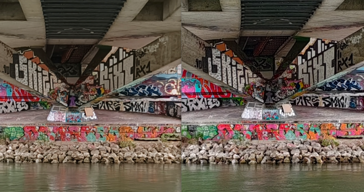 Oppo a la izquierda, Vivo a la derecha.