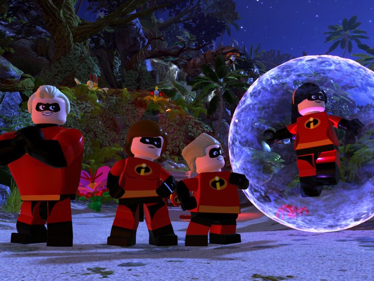 Toda la familia de superhéroes Parr es jugable desde el primer nivel.