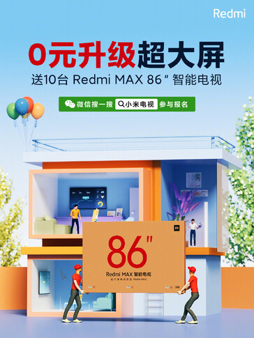Promoción del "Redmi Max 86". (Fuente de la imagen: Xiaomi)