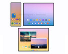 El Galaxy Z TriFold se plegará de forma diferente a los Huawei Mate XT existentes. (Fuente de la imagen: vía @TechHighest)