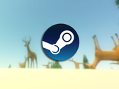 Captura de pantalla del juego con el logotipo de Steam superpuesto.